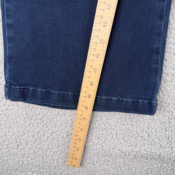 Maeve by Anthropologie The Naomi High Rise Flare Jeans Dark Wash Size 27 - Picture 3 of 9